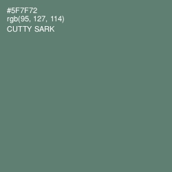 #5F7F72 - Cutty Sark Color Image