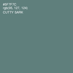 #5F7F7C - Cutty Sark Color Image