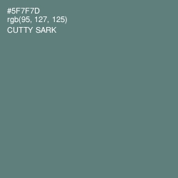 #5F7F7D - Cutty Sark Color Image