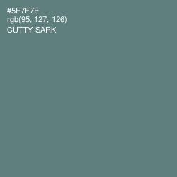 #5F7F7E - Cutty Sark Color Image