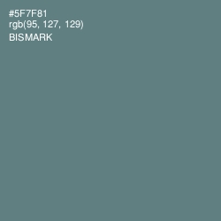 #5F7F81 - Bismark Color Image