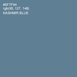 #5F7F94 - Kashmir Blue Color Image