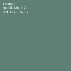 #5F8075 - Spring Leaves Color Image