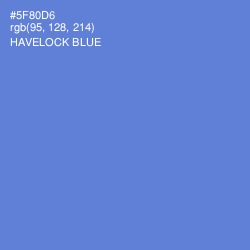 #5F80D6 - Havelock Blue Color Image