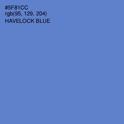 #5F81CC - Havelock Blue Color Image