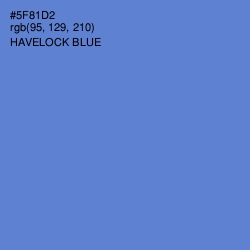 #5F81D2 - Havelock Blue Color Image