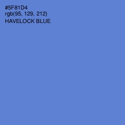 #5F81D4 - Havelock Blue Color Image