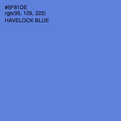 #5F81DE - Havelock Blue Color Image