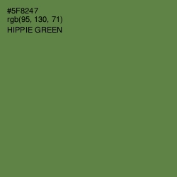 #5F8247 - Hippie Green Color Image