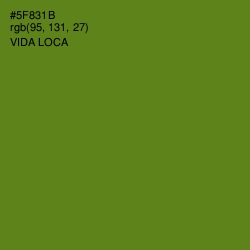 #5F831B - Vida Loca Color Image