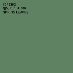 #5F8362 - Spring Leaves Color Image