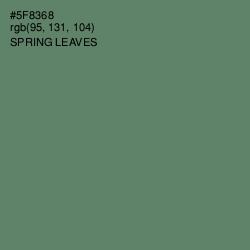 #5F8368 - Spring Leaves Color Image