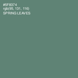 #5F8374 - Spring Leaves Color Image