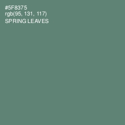 #5F8375 - Spring Leaves Color Image