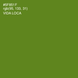 #5F851F - Vida Loca Color Image