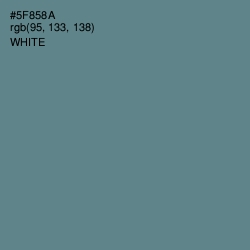 #5F858A - Smalt Blue Color Image