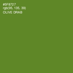 #5F8727 - Olive Drab Color Image