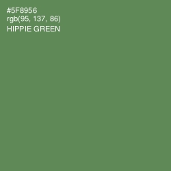 #5F8956 - Hippie Green Color Image