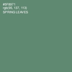 #5F8971 - Spring Leaves Color Image