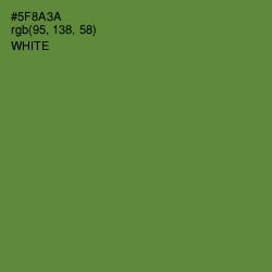 #5F8A3A - Olive Drab Color Image