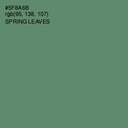 #5F8A6B - Spring Leaves Color Image