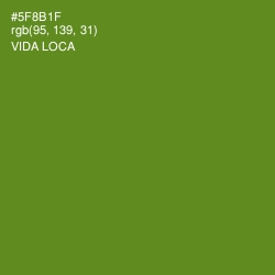 #5F8B1F - Vida Loca Color Image