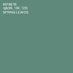 #5F8B7B - Spring Leaves Color Image