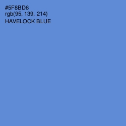 #5F8BD6 - Havelock Blue Color Image