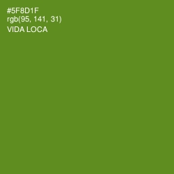 #5F8D1F - Vida Loca Color Image