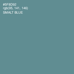 #5F8D92 - Smalt Blue Color Image