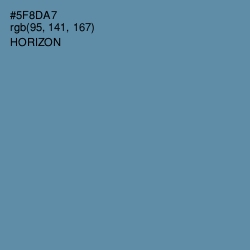 #5F8DA7 - Horizon Color Image