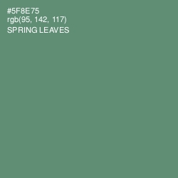 #5F8E75 - Spring Leaves Color Image