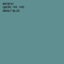 #5F8F91 - Smalt Blue Color Image