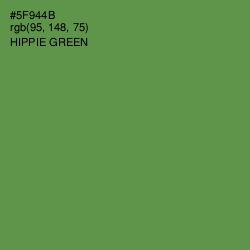#5F944B - Hippie Green Color Image