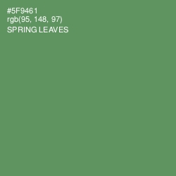 #5F9461 - Spring Leaves Color Image