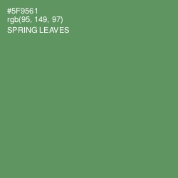 #5F9561 - Spring Leaves Color Image