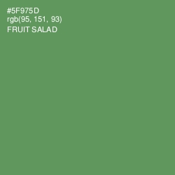 #5F975D - Fruit Salad Color Image