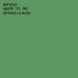 #5F9762 - Spring Leaves Color Image