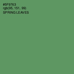 #5F9763 - Spring Leaves Color Image