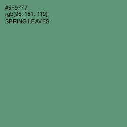 #5F9777 - Spring Leaves Color Image