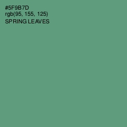 #5F9B7D - Spring Leaves Color Image
