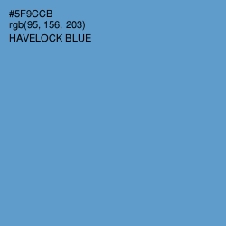 #5F9CCB - Havelock Blue Color Image