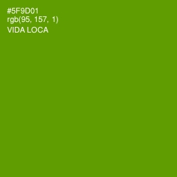 #5F9D01 - Vida Loca Color Image