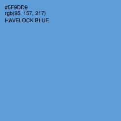 #5F9DD9 - Havelock Blue Color Image