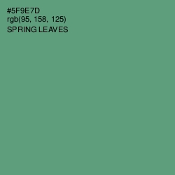 #5F9E7D - Spring Leaves Color Image