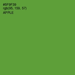 #5F9F39 - Apple Color Image