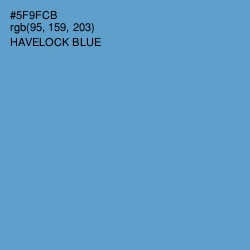 #5F9FCB - Havelock Blue Color Image
