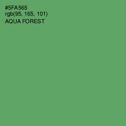 #5FA565 - Aqua Forest Color Image