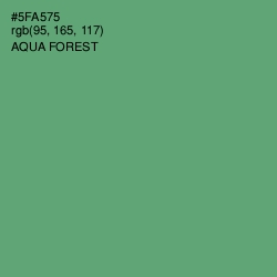 #5FA575 - Aqua Forest Color Image