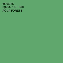 #5FA76C - Aqua Forest Color Image